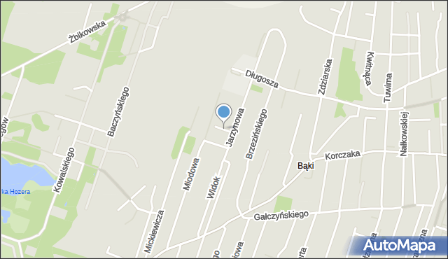 Pruszków, Osiedle Jedności Robotniczej, mapa Pruszków