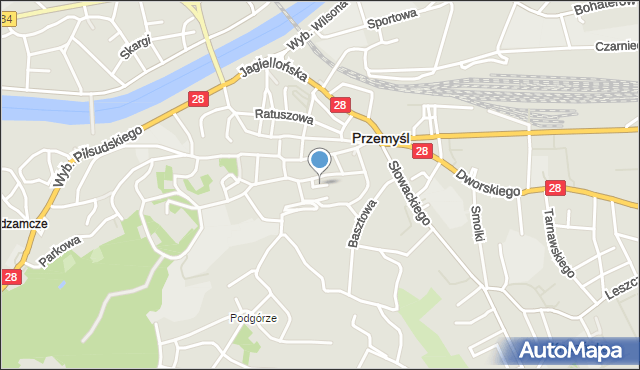 Przemyśl, Osińskich Michała i Kazimierza, mapa Przemyśla