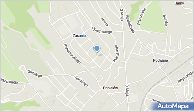 Przemyśl, Ostrołęcka, mapa Przemyśla