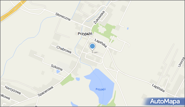 Przyjaźń, Osiedlowa, mapa Przyjaźń