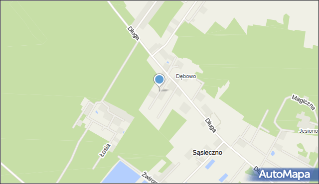 Sąsieczno gmina Obrowo, Osiedlowa, mapa Sąsieczno gmina Obrowo