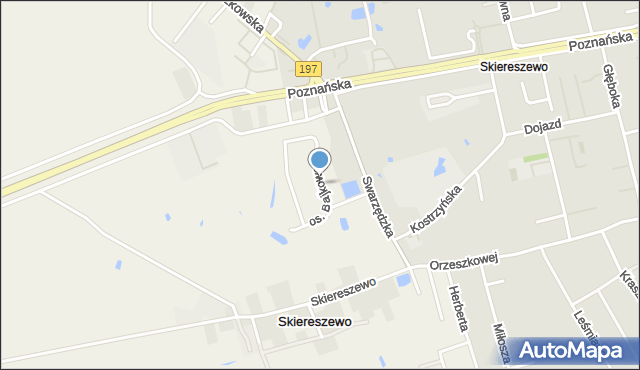 Skiereszewo, Osiedle Bajkowe, mapa Skiereszewo