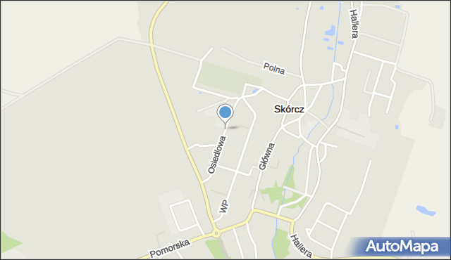 Skórcz, Osiedlowa, mapa Skórcz