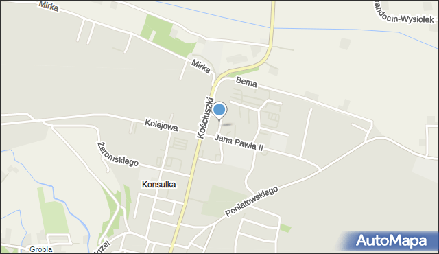 Słomniki, Osiedle Świerczewskiego Karola, gen., mapa Słomniki