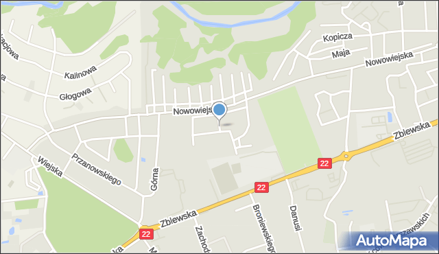 Starogard Gdański, Osiedle Piastów, mapa Starogard Gdański