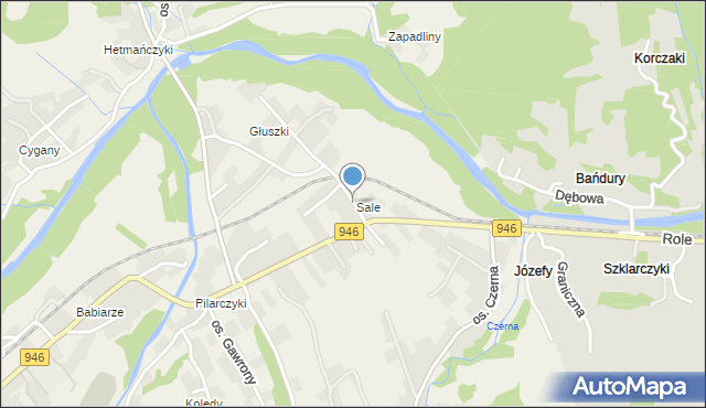 Stryszawa, Osiedle Głuszki, mapa Stryszawa