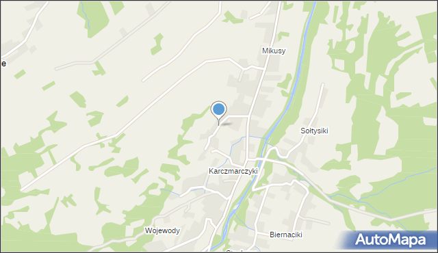Stryszawa, Osiedle Wojewody, mapa Stryszawa