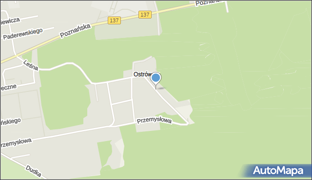 Sulęcin, Osiedle Ostrówek, mapa Sulęcin