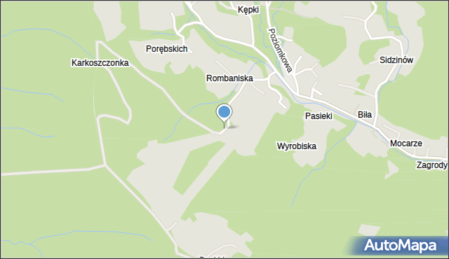 Szczyrk, Osiedle Beskid, mapa Szczyrk