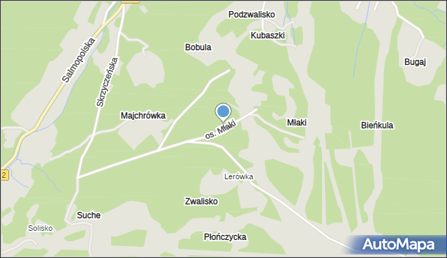 Szczyrk, Osiedle Młaki, mapa Szczyrk