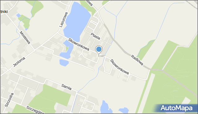 Szczytniki gmina Kórnik, Osiedle Parkowe, mapa Szczytniki gmina Kórnik
