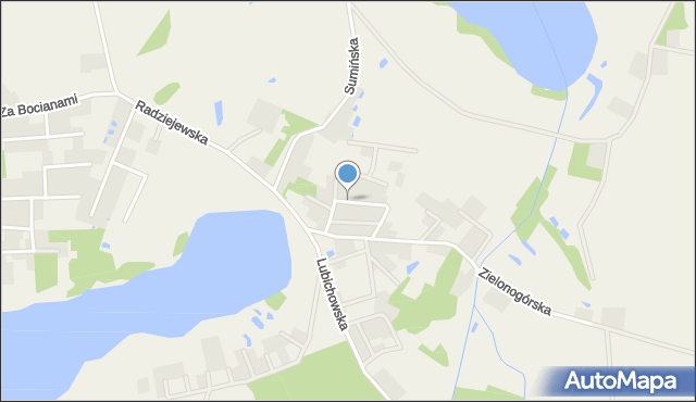 Szteklin, Osiedle Północne, mapa Szteklin