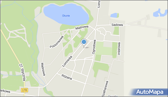 Trzcianka powiat czarnkowsko-trzcianecki, Osiedle Modrzewiowe, mapa Trzcianka powiat czarnkowsko-trzcianecki
