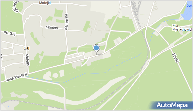 Trzebinia powiat chrzanowski, Osiedle Energetyków, mapa Trzebinia powiat chrzanowski