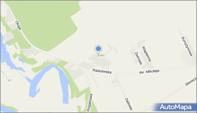 Trzykolne Młyny, Osiedle Nadwarciańskie, mapa Trzykolne Młyny
