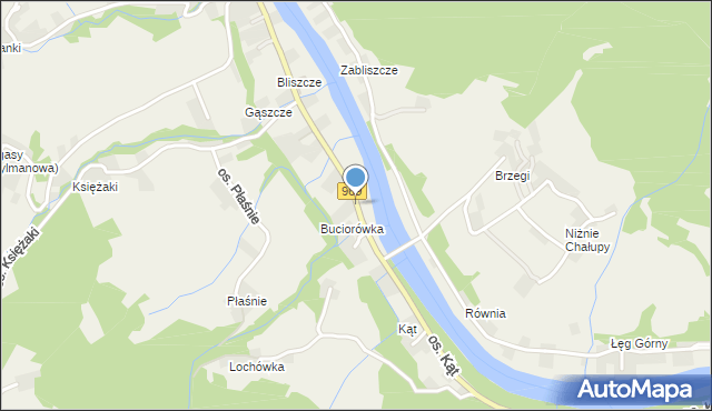 Tylmanowa, Osiedle Buciorówka, mapa Tylmanowa