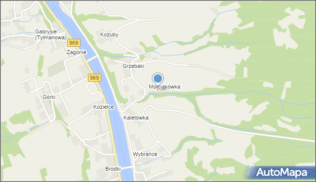Tylmanowa, Osiedle Marciakówka, mapa Tylmanowa