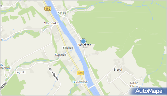 Tylmanowa, Osiedle Zabliszcze, mapa Tylmanowa