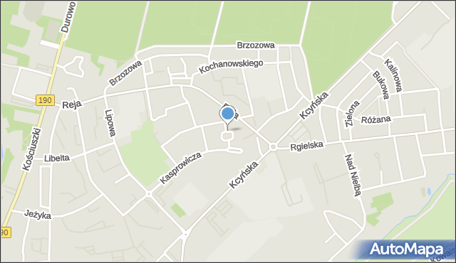 Wągrowiec, Osiedle Niepodległości, mapa Wągrowiec