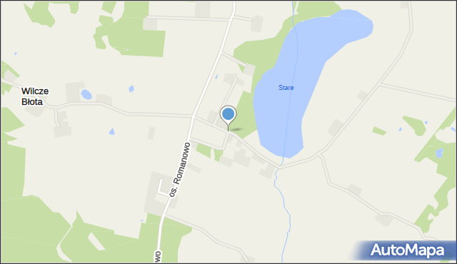 Wilcze Błota, Osiedle Poziomkowe, mapa Wilcze Błota