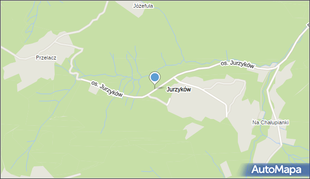 Wisła, Osiedle Jurzyków, mapa Wisła