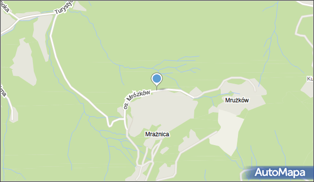 Wisła, Osiedle Mrózków, mapa Wisła