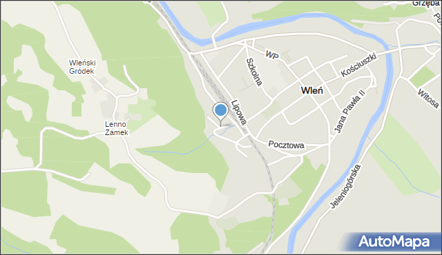 Wleń, Osiedle Zachodnie, mapa Wleń