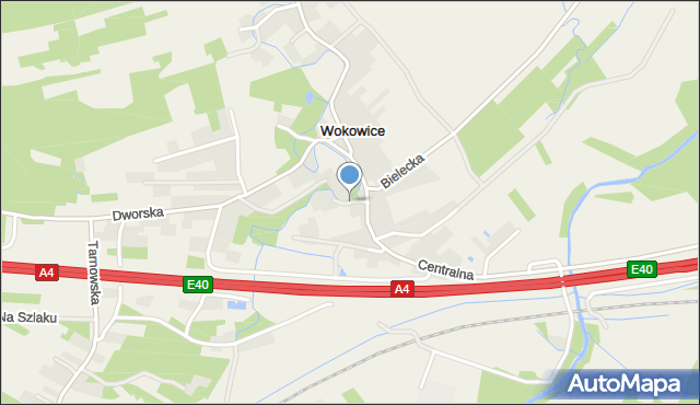 Wokowice, Osiedle Barwne, mapa Wokowice