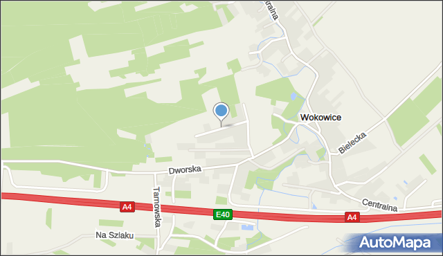 Wokowice, Osiedle Nowe, mapa Wokowice