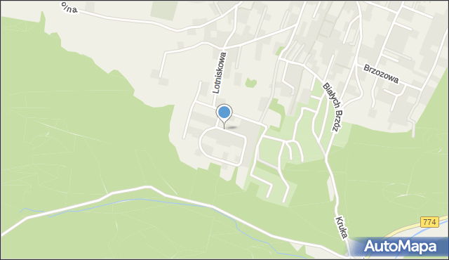 Zabierzów powiat krakowski, Osiedle Leśna Polana, mapa Zabierzów powiat krakowski