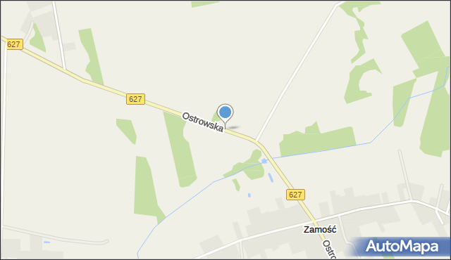 Zamość gmina Troszyn, Ostrowska, mapa Zamość gmina Troszyn