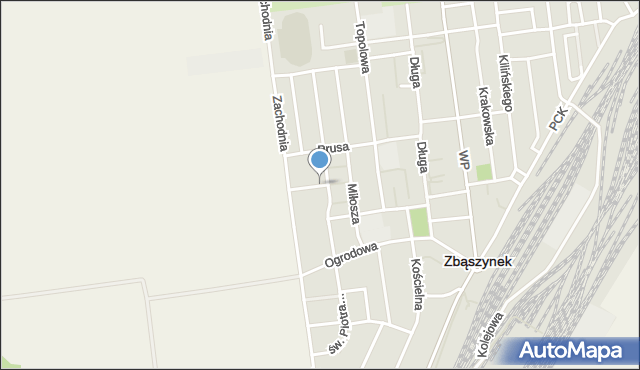 Zbąszynek, Osiedle Literatów, mapa Zbąszynek