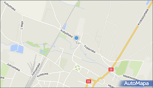 Zduny powiat krotoszyński, Osiedle Grzybowe, mapa Zduny powiat krotoszyński