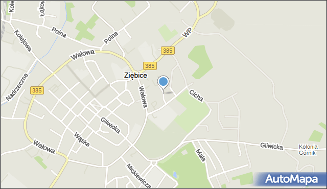 Ziębice, Osiedle Kopernika Mikołaja, mapa Ziębice