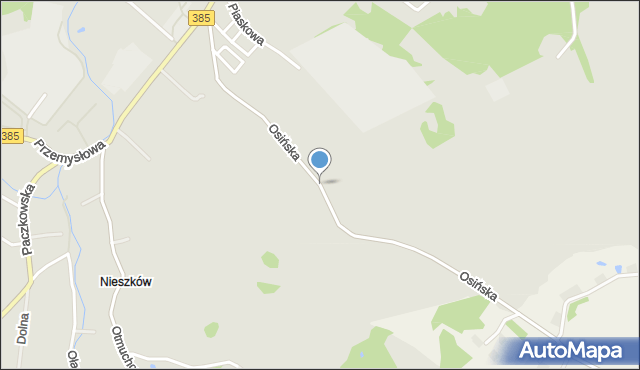 Ziębice, Osińska, mapa Ziębice