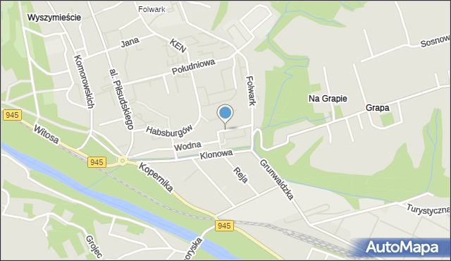 Żywiec, Osiedle Pod Grapą, mapa Żywiec