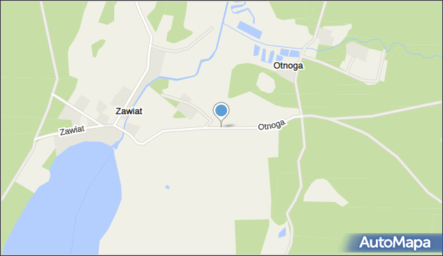 Otnoga, Otnoga, mapa Otnoga