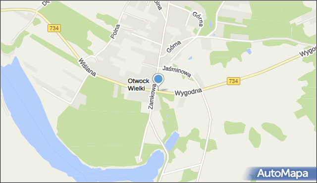 Otwock Wielki, Otwock Wielki, mapa Otwock Wielki