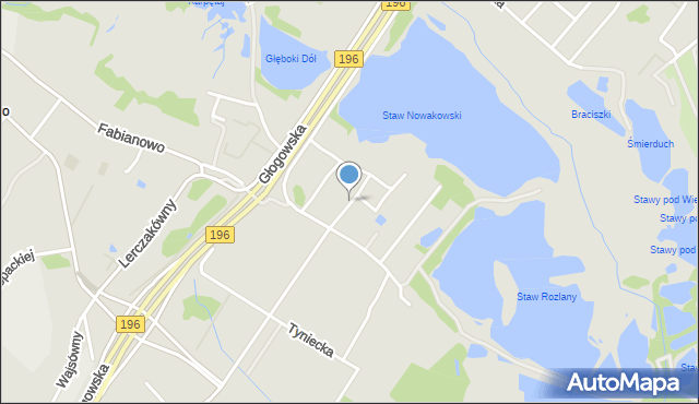 Poznań, Otwarta, mapa Poznania