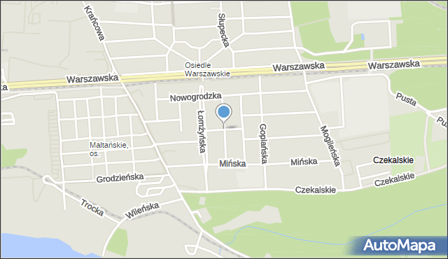 Poznań, Otwocka, mapa Poznania