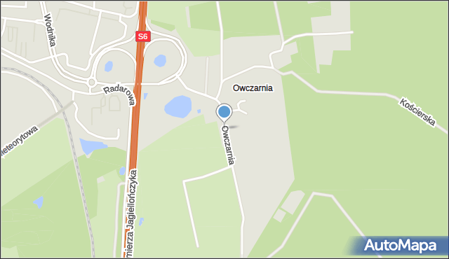 Gdańsk, Owczarnia, mapa Gdańska