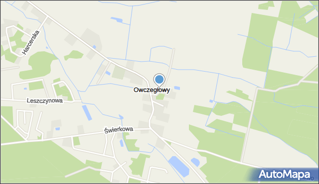 Owczegłowy, Owczegłowy, mapa Owczegłowy