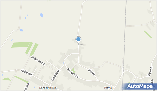 Pilchów, Owocowa, mapa Pilchów