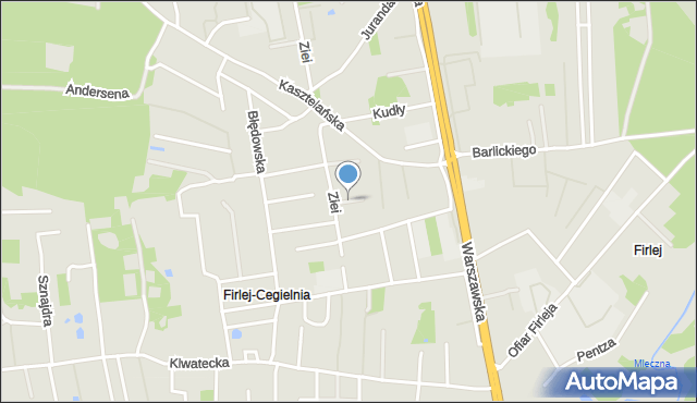 Radom, Ożoga Jana Bolesława, mapa Radomia