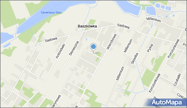 Baszkówka, Pachnąca, mapa Baszkówka
