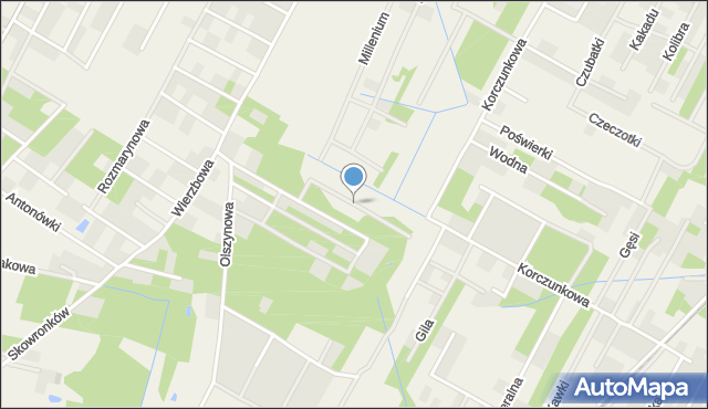 Baszkówka, Pachnącej Magnolii, mapa Baszkówka