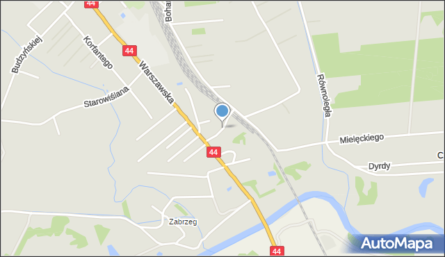 Bieruń, Patriotów, mapa Bieruń