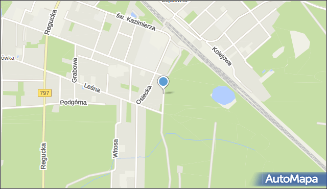 Celestynów powiat otwocki, Partyzantów, mapa Celestynów powiat otwocki