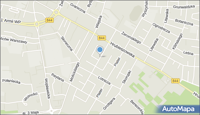 Chełm, Paderewskiego Ignacego Jana, mapa Chełma