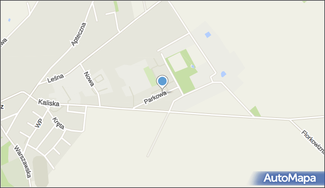 Chodecz powiat włocławski, Parkowa, mapa Chodecz powiat włocławski